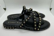 Gianni Bini Studded Band Sandals Black Size 9