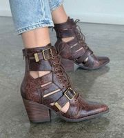 Getty Snakeskin Booties