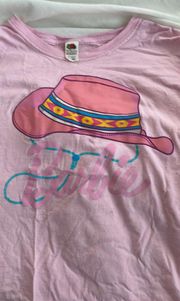 Cowboy Barbie shirt, Pink