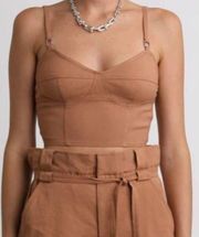 A.L.C. Mila Top Noisette NWT Sz. 2