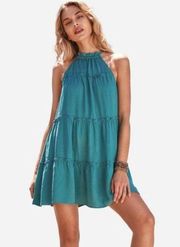 NWT  Paisleigh High Neck Ruffle Dress Size XS