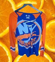 Majestic New‎ York Islanders V Neck Long Sleeve Size Medium