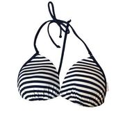 Gilly Hicks Hollister blue and white striped push ‘‘em up bikini top size L