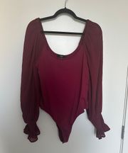 Maroon Bodysuit 