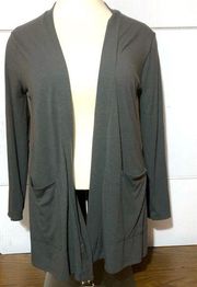 Zenana women’s 3X gray light weight cardigan.