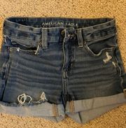 American Eagle A.E ripped jean shorts