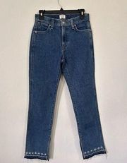 Sunday Best Aritzia Easton Split Jeans with Embroiderery size 2