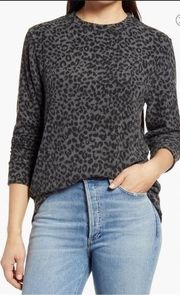 Loveappella From Nordstrom Animal Print Pullover Sweater Size S