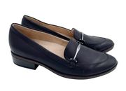 SOUL Naturalizer Ridley Heeled Loafer Black Faux Leather Horsebit Women's Size 7