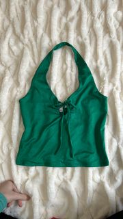 Green Crop Top