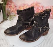 MUSSE & Cloud "Anzel" Grayish/Blk Ankle Boots size 9