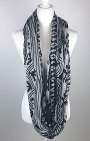 Charlotte Russe Black & White Infinity Scarf