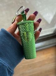 Green chrome keychain