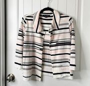 Ming Wang striped open front cardigan size XL Petite