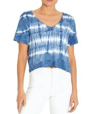 Three Dots Tie-Dye Short Sleeve Blouse—Size XL