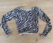 Andi Bagus Chocolate Zebra Swim Tee in Brown & Cream