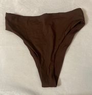 Mid Waist Swim Bottoms L