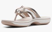CLARKS BREEZE CORAL CLOUDSTEPPERS WOMEN’S SANDAL 8 new!