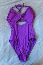 purple monokini