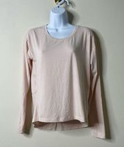 Athleta Blush Pink Long Sleeve Athletic Top XS