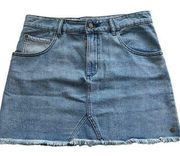 Roxy Women's Cut Off Denim Skirt Size M