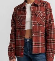 Dickies Plaid Quilted Shirt Jacket woman’s shacket plus Sz 2X