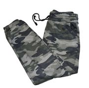 Wild Fable Black & Gray Camouflage Jogger Sweatpants Women Size Small Athleisure