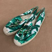 Chinese Laundry Green Leaf Hailey Espadrilles Size 9 US