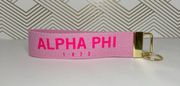 Alpha Phi Key Fib Wristlet