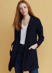 Marine Layer Birdseye Black Knitted Cardigan Small