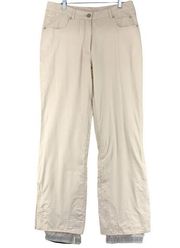 Obermeyer Womens Size 8 Telluride Ski Snowboard Pants Jeans White Lined