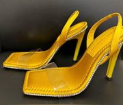 Good American Yellow Gold heels