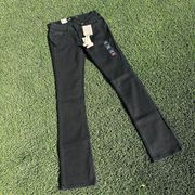 Black Low Rise Bootcut Jeans