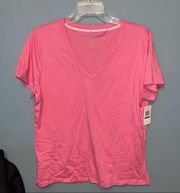 Nautica Sleepwear Tee V-Neck Short Sleeves Size Large