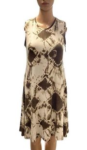 Style & Co tide dye brown cream Dress size S petite