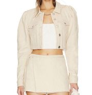 Lovers and Friends Ollie Jacket in Beige cropped XS