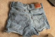 501 Mid-Rise Denim Shorts