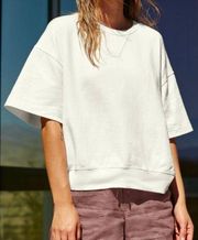 Modern Sundown White Sweatshirt Tee