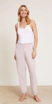 BAREFOOT DREAMS- LuxeChic Jogger Pink Athletisure Athletic Casual Pants Velour