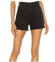 GRLFRND 29 The Jules Black Super High Rise Vintage Cut Off Shorts Denim Jean