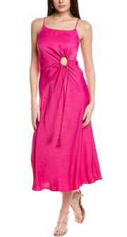 Pink Slip Midi Dress