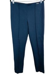 Anne Klein Navy Blue Mid Rise Pull On Stretch Pants Size 10 32" Waist