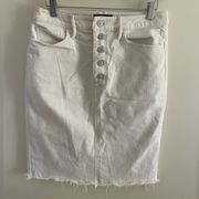 Banana Republic White Denim Skirt