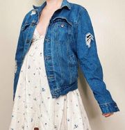 Forever 21  The Perfect Vintage Boyfriend Jean Jacket Oversized