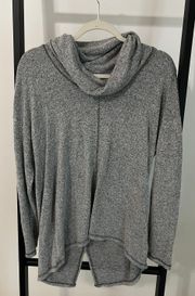 s Grey Cowl Neck Sweater