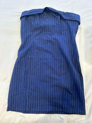 Pinstripe Mini Dress