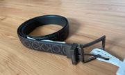 Men's Reversible Textured CK Monogram Logo Belt,  M(34-36)