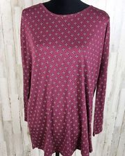 Mudpie Floral Hi-Lo Tunic Top Blouse Shirt S M