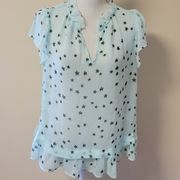 Elle mint star blouse size medium