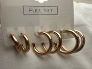 Gold hoops earring Earrings